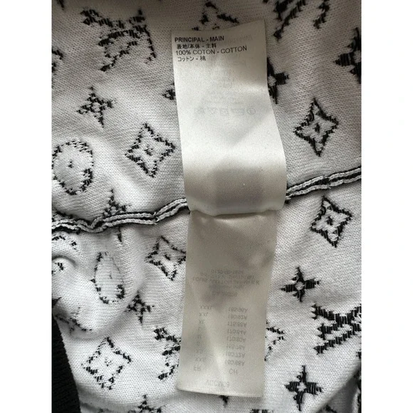 Louis Vuitton Black & White Gradient Monogram Sweater